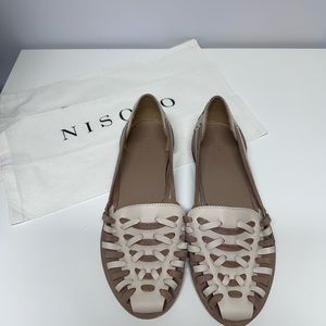 Nisolo Women’s Huarache Sandals (used - Like new, size 9.5, bone/almond)
